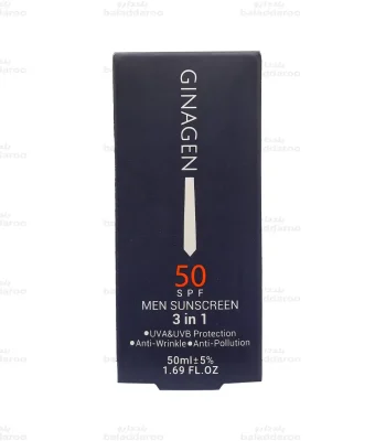کرم ضد آفتاب 3 در 1 آقایان SPF50 ژیناژن