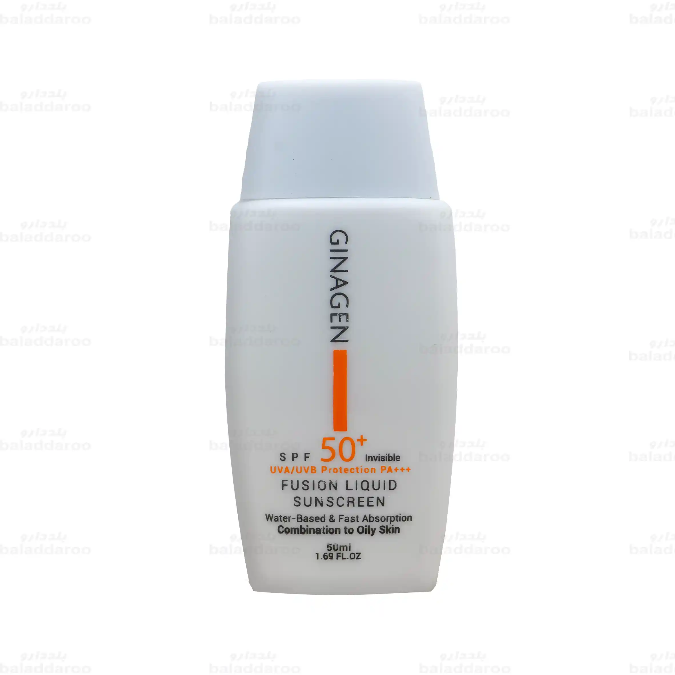 ginagen-sunscreen-oily-skin-invisible-1 لیکوئید ضد آفتاب بی رنگ ژیناژن پوست چرب و مختلط1