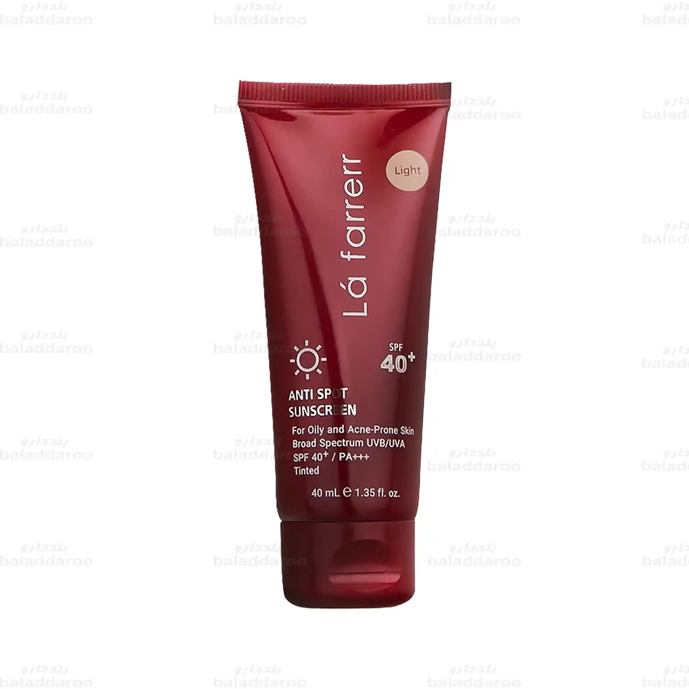 lafarrerr-anti-spot-sunscreen-oily-spf40-light-1 کرم ضد آفتاب و ضد لک رنگی پوست های چرب و مستعد آکنه SPF40 لافارر روشن-1