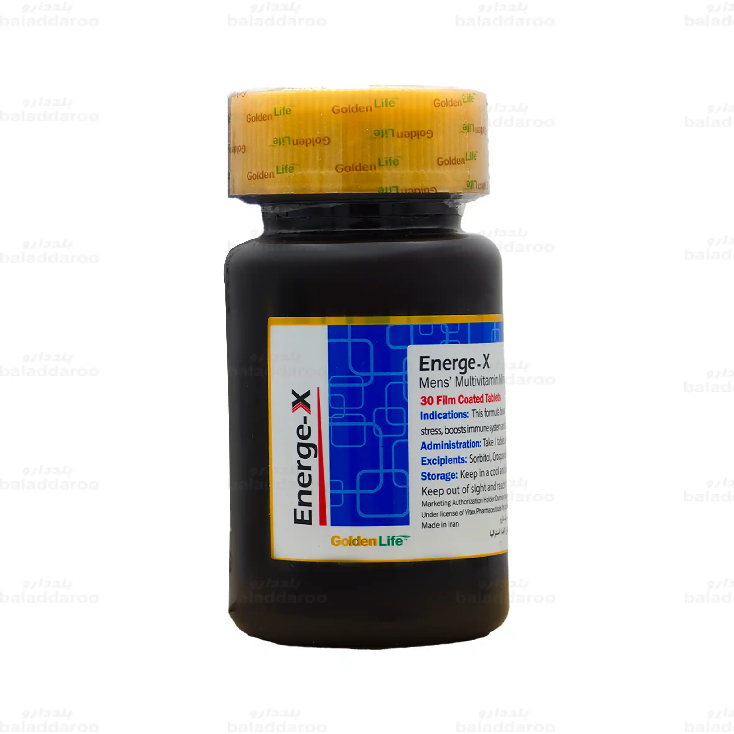 golden-life-energe-x-tablets-30-1 قرص انرژکس گلدن لایف 30 تایی-1