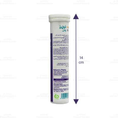 قرص جوشان کلسیم 500 نیچرز پلنتی بلوبری2