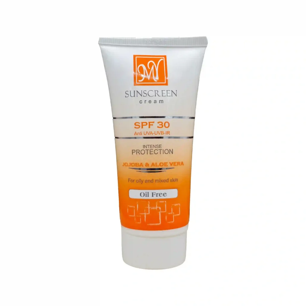 کرم ضد آفتاب فاقد چربی بی رنگ SPF30 مای پوست های چرب و مختلط 1