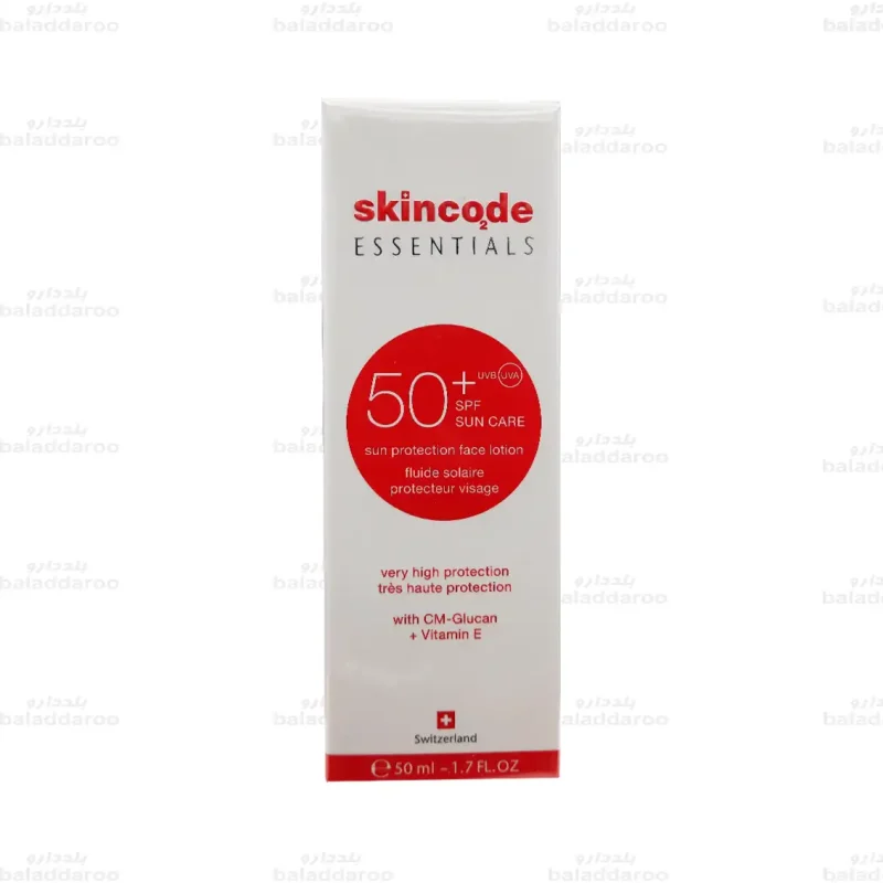 لوسیون ضد آفتاب صورت SPF50 اسکین کد