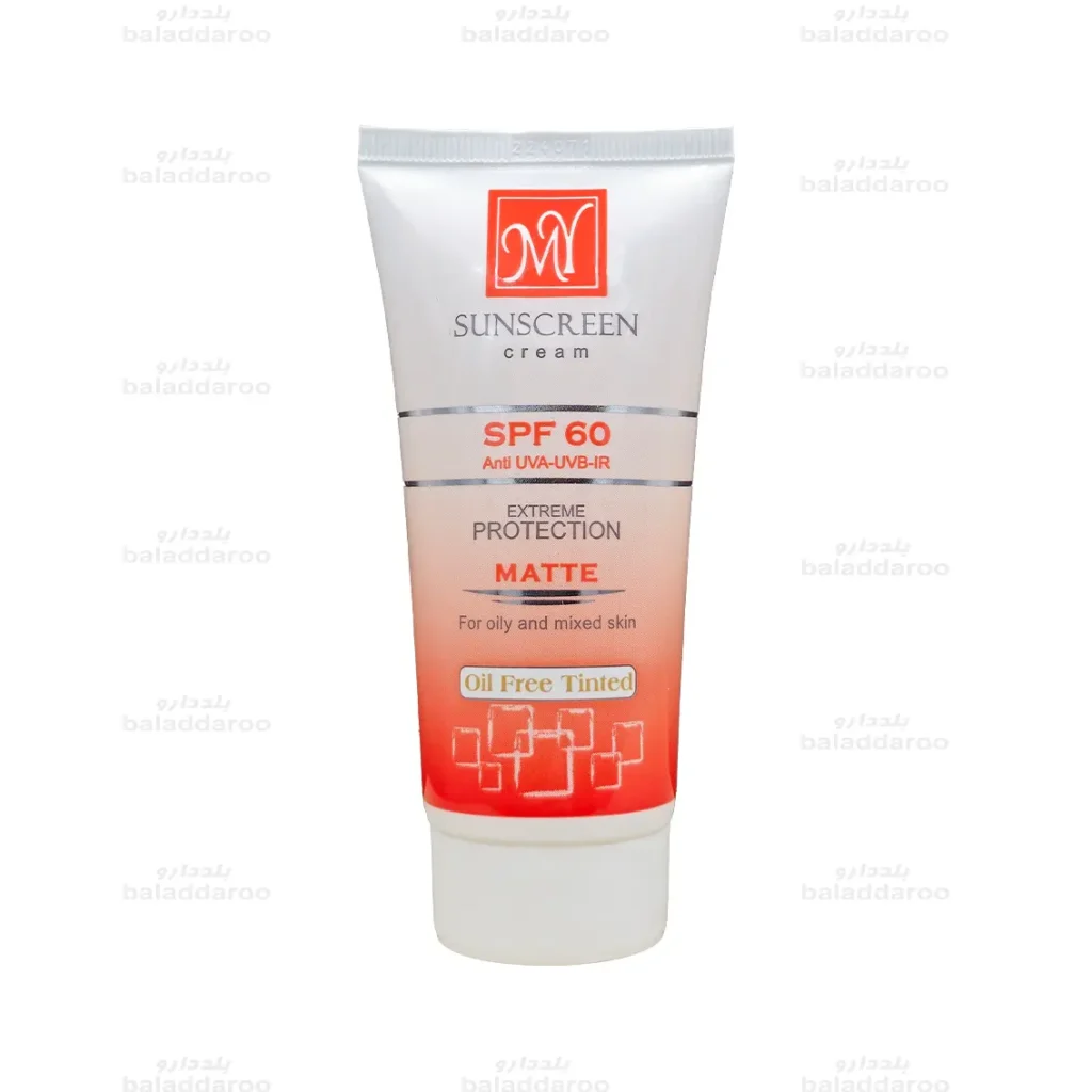 کرم ضد آفتاب رنگی مای SPF60 پوست چرب و مختلط1