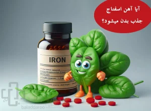 جذب آهن اسفناج