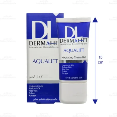 کرم ژل آبرسان آکوالیفت درمالیفت پوست های خشک و حساس2