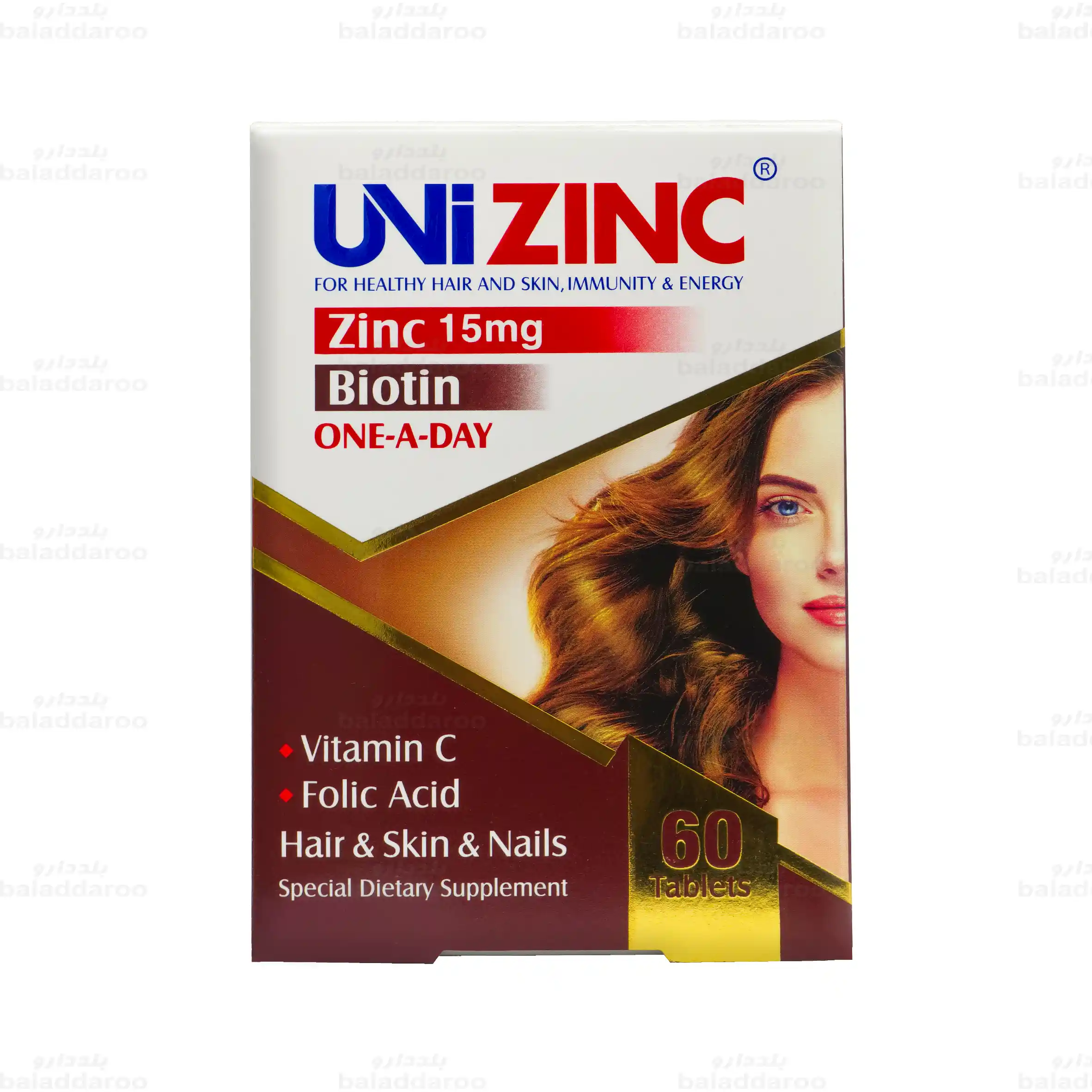 Unizinc-abian-darou-60tablets-1 قرص یونی زینک ابیان دارو1