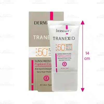 فلوئید ضد آفتاب روشن کننده ترنکسید درمالیفت SPF50 2