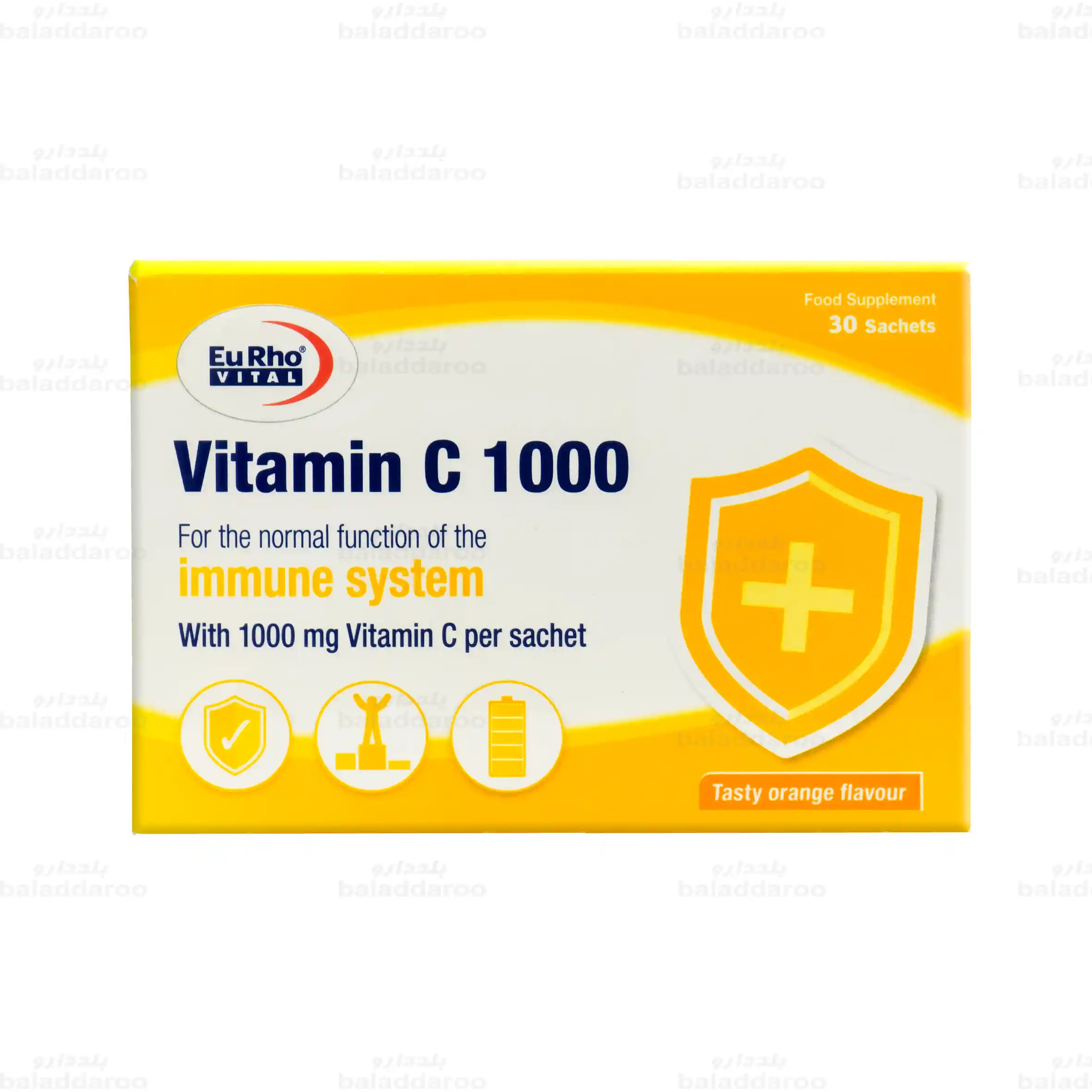 eurhovital-vitamin-c1000-sachets-1 ساشه ویتامین سی 1000 میلی گرم یوروویتال1