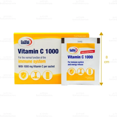 ساشه ویتامین سی 1000 میلی گرم یوروویتال2