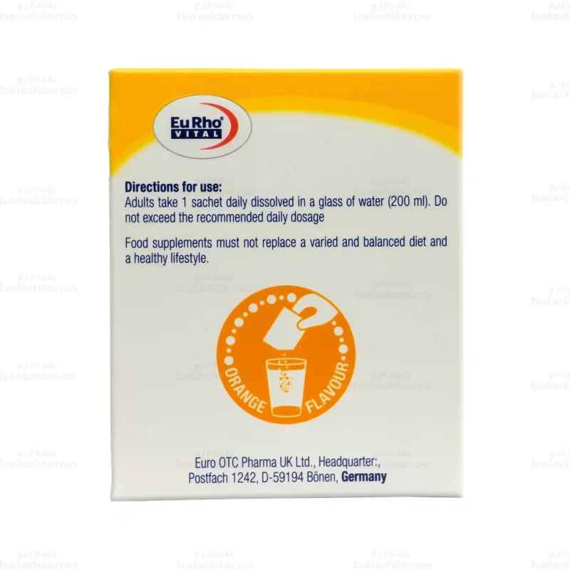 ساشه ویتامین سی 1000 میلی گرم یوروویتال3