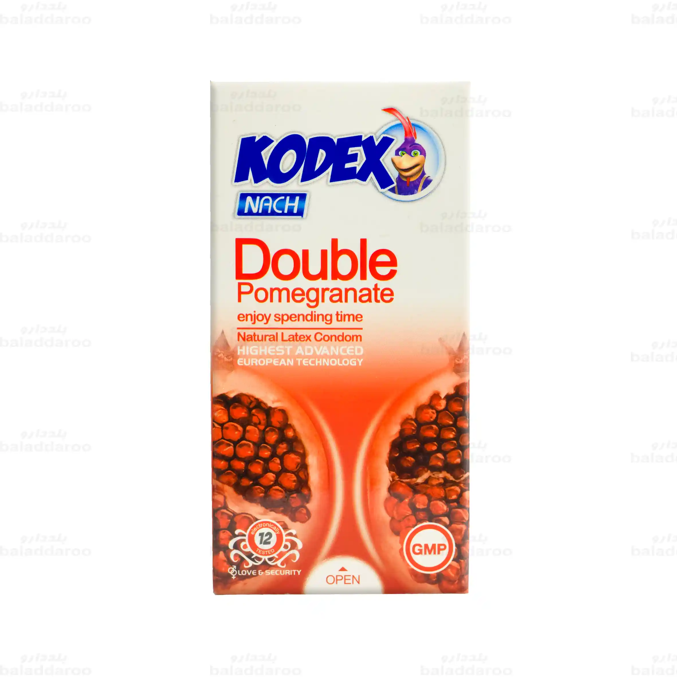 kodex-double-pomegranate-12pcs-1 کاندوم دابل پومگرانت کدکس 12 تایی-1