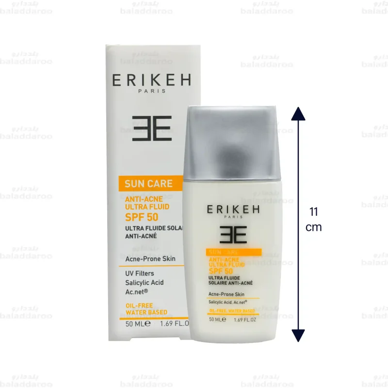 فلوئید ضد آفتاب و ضد جوش بی رنگ اریکه2