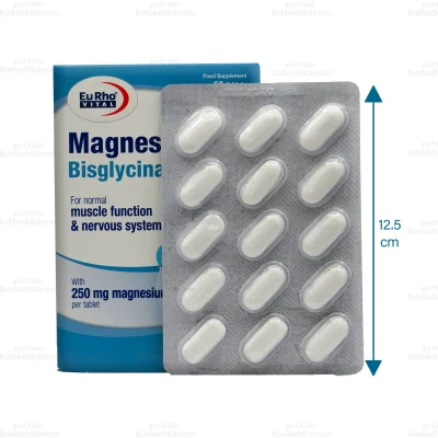 قرص منیزیم بیس گلایسینات یوروویتال 2