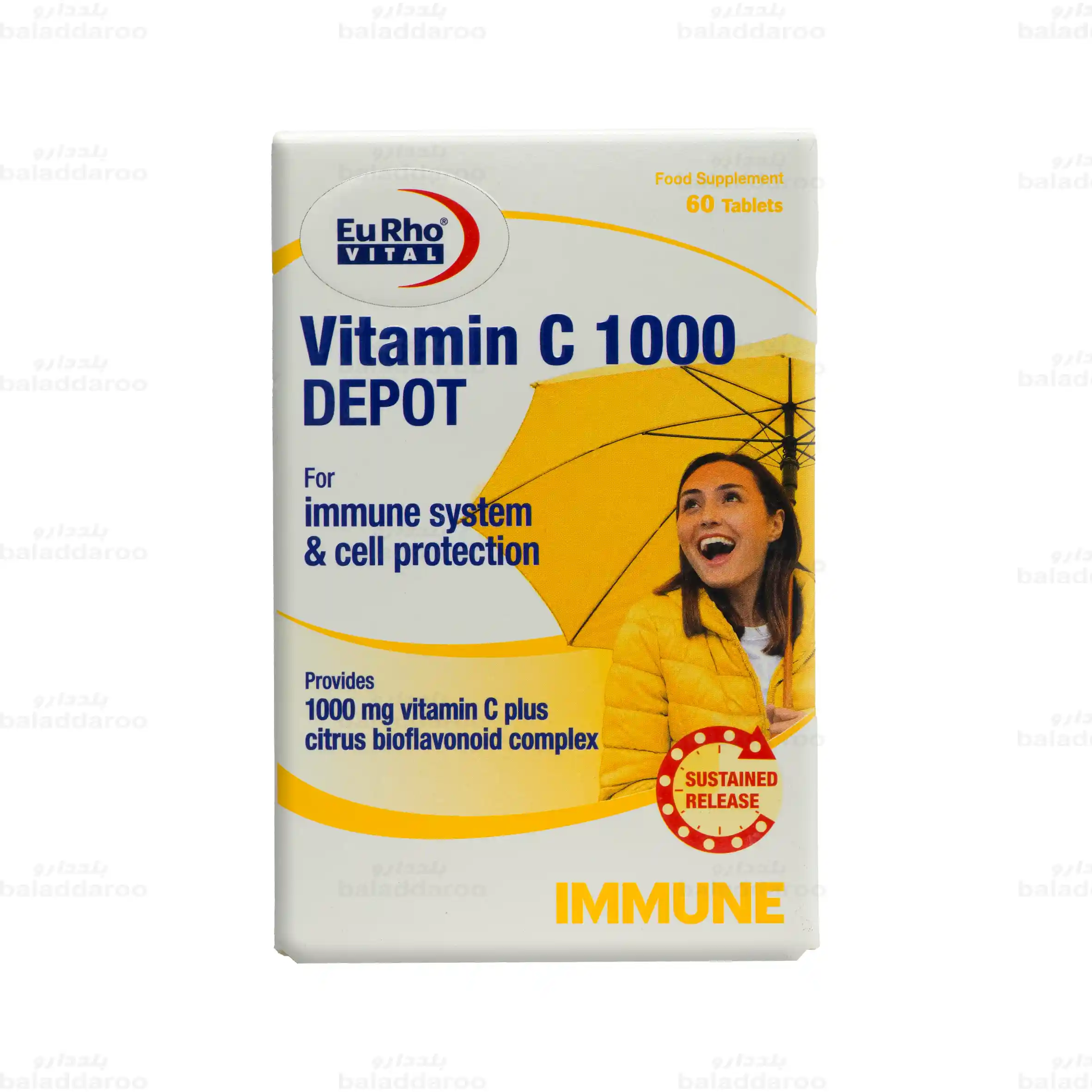 eurho-vital-vitamin-c-depot-1 قرص ویتامین سی 1000 میلی گرم دپو یوروویتال 1