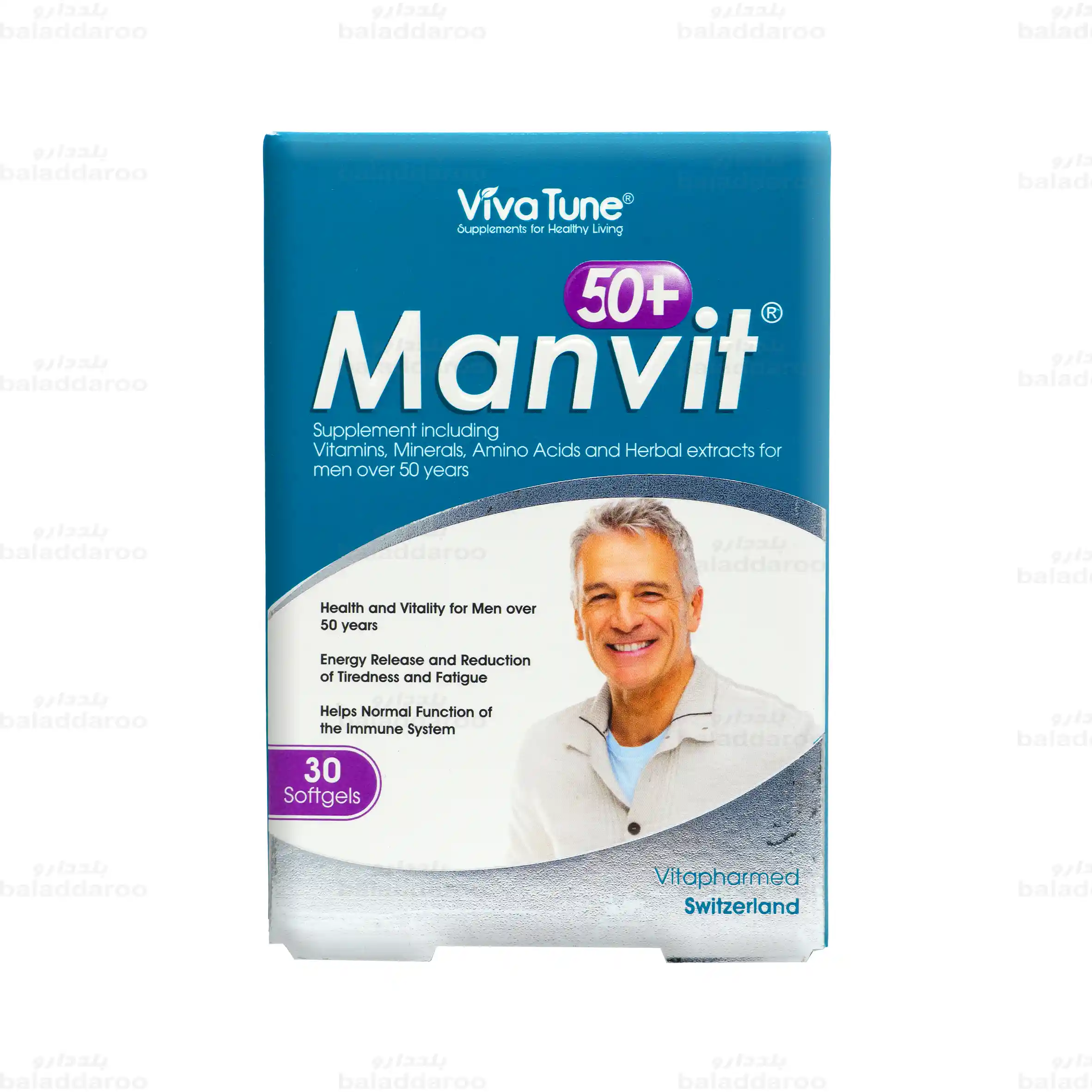 Manvit-over-50-1 کپسول من ویت بالای 50 سال ویواتیون 30 عدد - Image 1