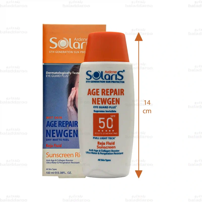 فلوئید ضد آفتاب ضد چروک بی رنگ آردن سولاریس2