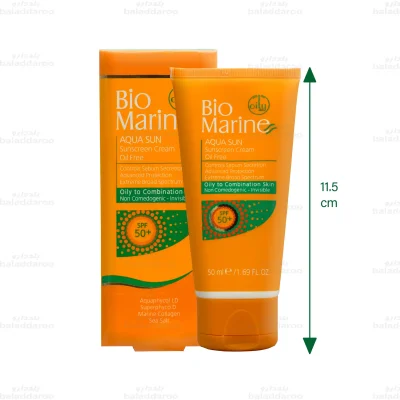 کرم ضد آفتاب فاقد چربی بی رنگ بایومارین پوست چرب 2