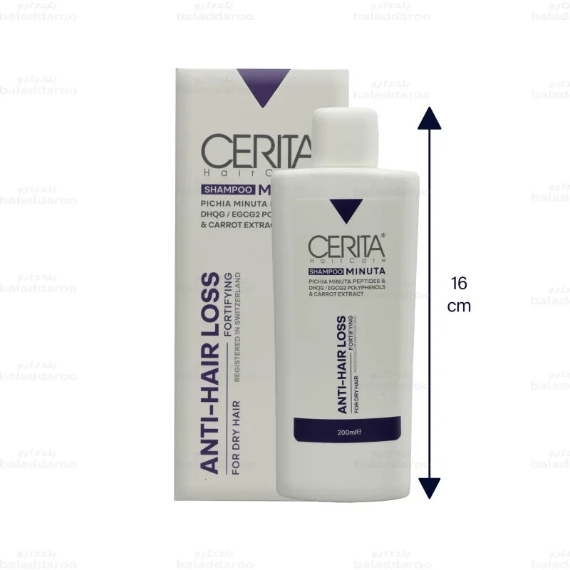 شامپو ضد ریزش مینوتا سریتا موی خشک2