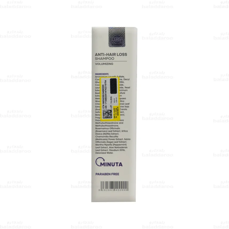 شامپو ضد ریزش مینوتا سریتا موی خشک5