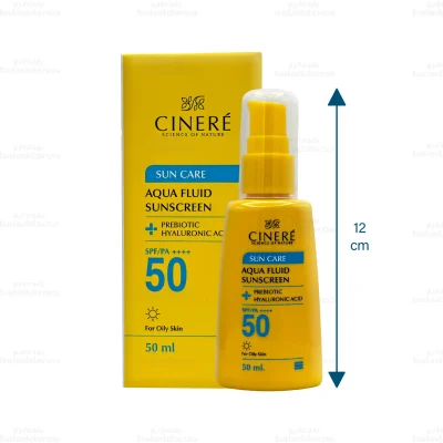 فلوئید ضد آفتاب بی رنگ سینره پوست چرب2