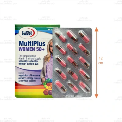 کپسول مولتی پلاس بالای 50 سال بانوان یوروویتال 2