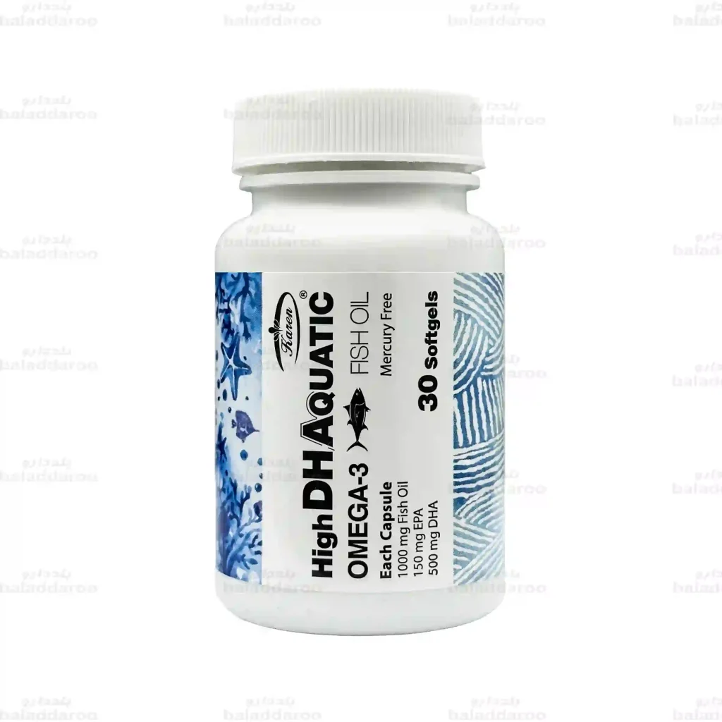 کپسول روغن ماهی حاوی DHA بالا آکواتیک کارن قوطی-1