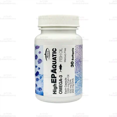 کپسول روغن ماهی حاوی EPA بالا آکواتیک کارن قوطی 1