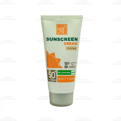 کرم ضد آفتاب اسپات گارد مات 4 کاره بی رنگ مای مناسب پوست چرب SPF50 1