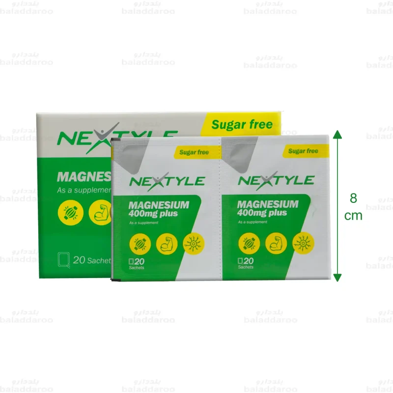 ساشه منیزیم 400 میلی گرم پلاس نکستایل2