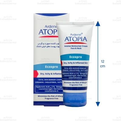 کرم مرطوب کننده صورت و گردن اگزو پرو آردن آتوپیا مناسب پوست های خیلی خشک 2