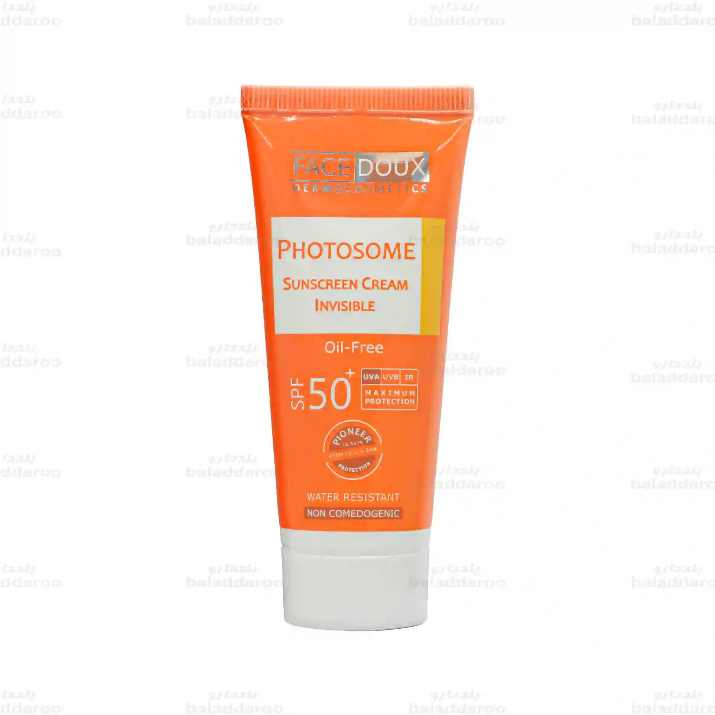 5-face-doux-photosome-invisible-spf-50 کرم ضد آفتاب بی رنگ فوتوزوم فیس دوکس مناسب پوست چرب و مختلط SPF50 5