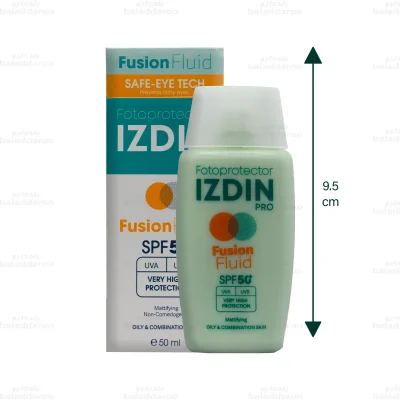 ضد آفتاب فیوژن فلوئید ایزدین پوست چرب SPF 50 شماره 2