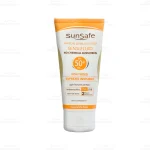 فلوئید ضد آفتاب فیزیکال بی رنگ سان سیف مناسب پوست ‌های حساس 1SPF50