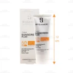 فلوئید ضد آفتاب بیزانس رنگی پوست چرب SPF 50 بژ روشن 2