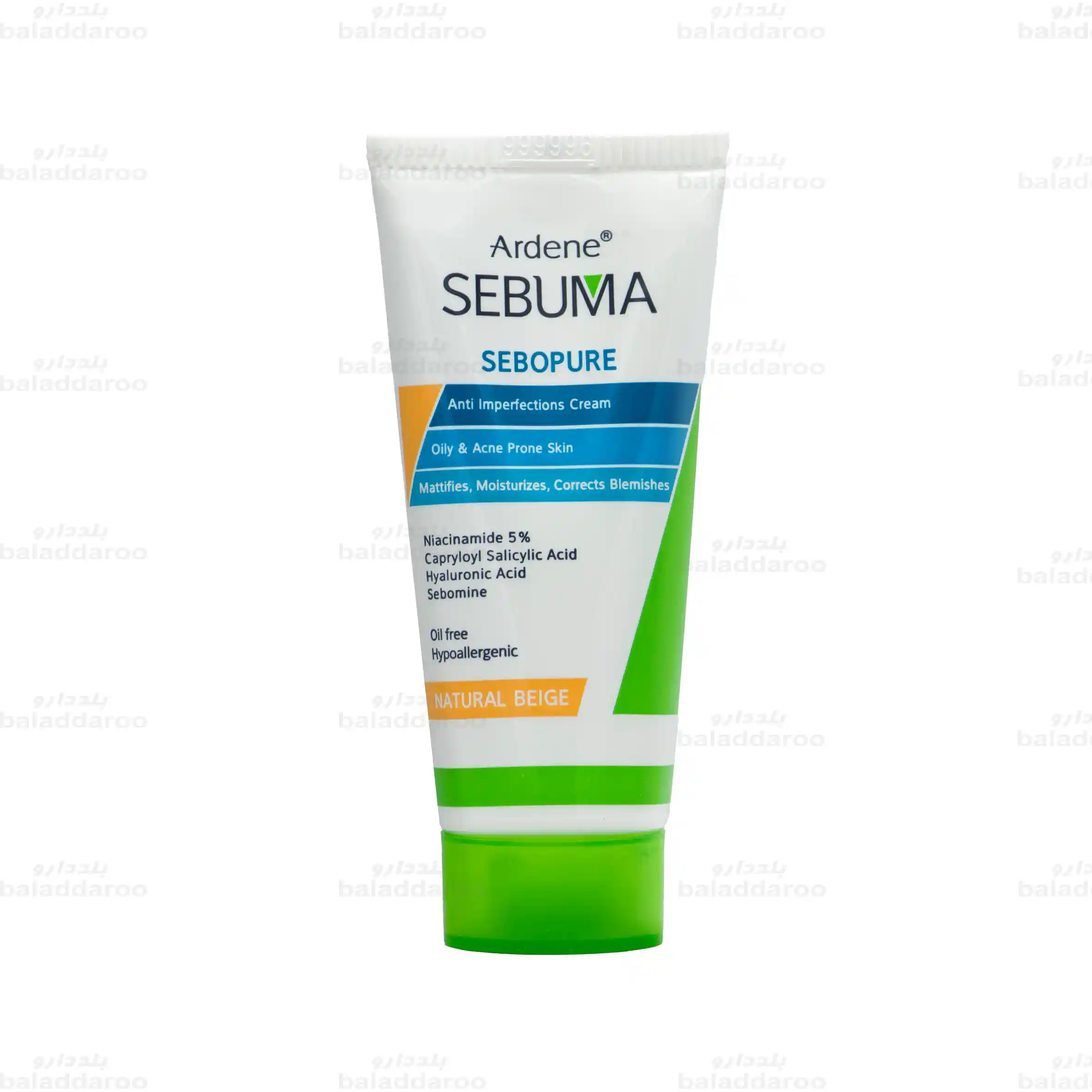 ardene-sebuma-sebopure-cream-tinted-natural-beige-1 کرم یکنواخت کننده رنگی آردن سبوما بژ طبیعی1