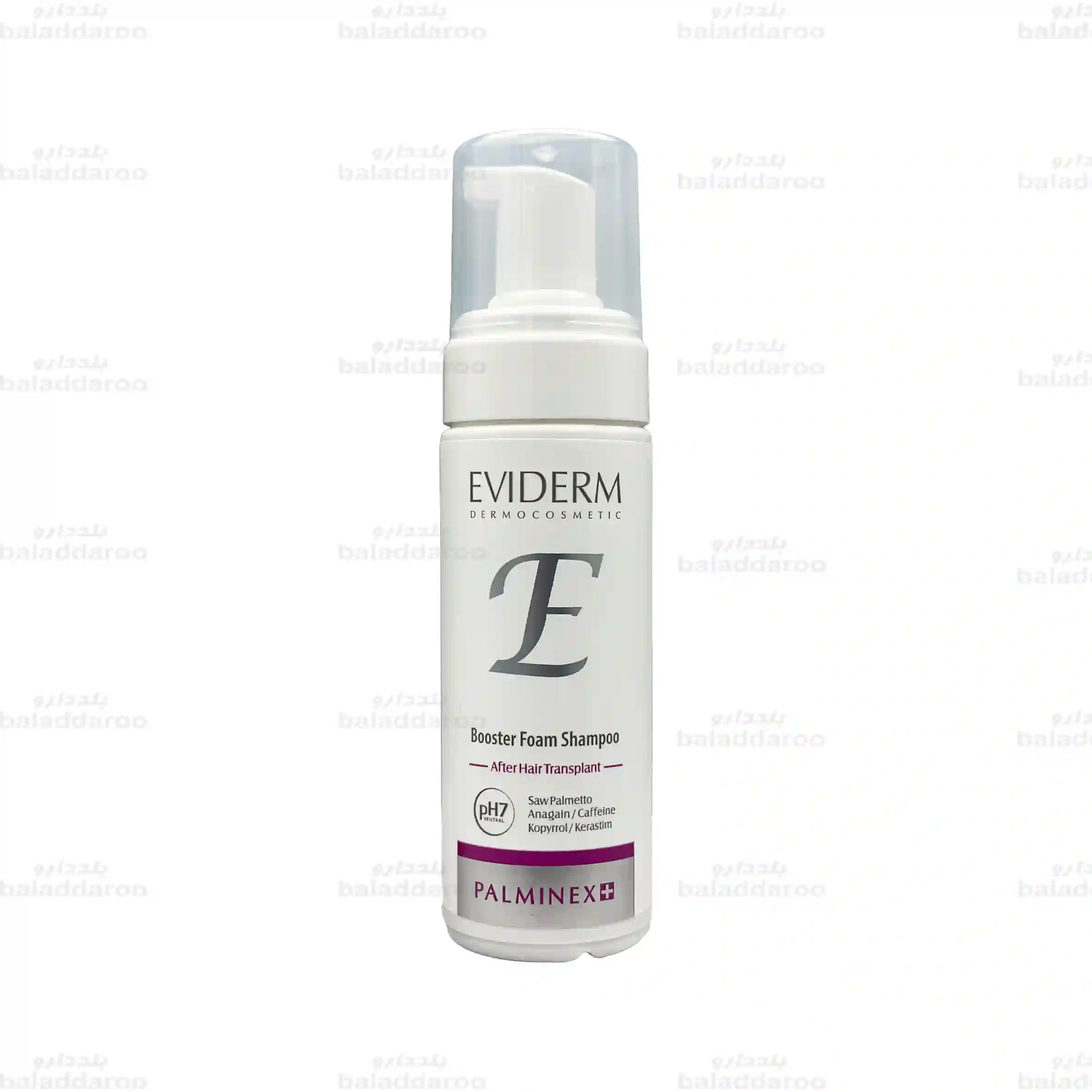 1-Eviderm-Palminex-Booster-Foam-Shampoo شامپوی فوم تقویت کننده پالمینکس اویدرم 1