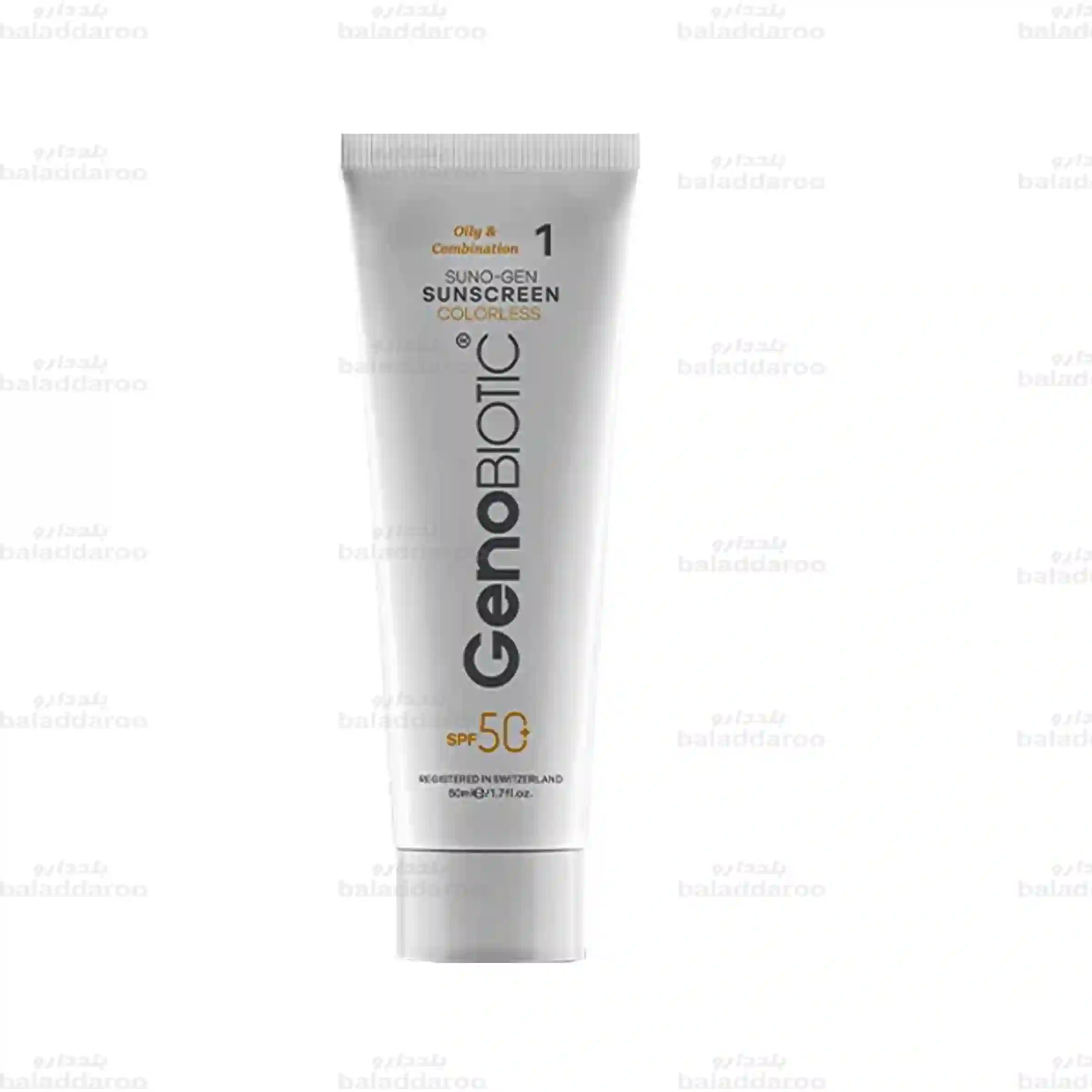 Geno-Biotic-Sunscreen-Cream-Oily-Skin-1 کرم ضد آفتاب بی رنگ سانوژن ژنوبایوتیک پوست چرب SPF 50 شماره 1