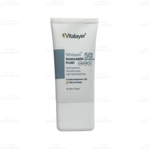 فلوئید ضد آفتاب ضد لک رنگی وایت ویت ویتالیر SPF 50 شماره 1