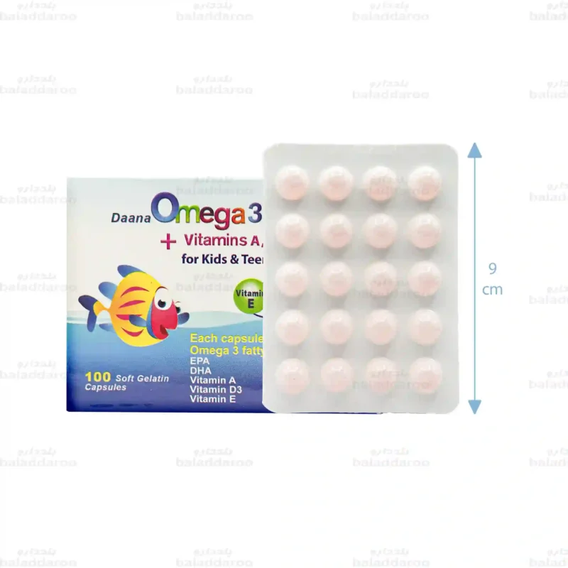 کپسول ژلاتینی امگا 3 پلاس دانا 2