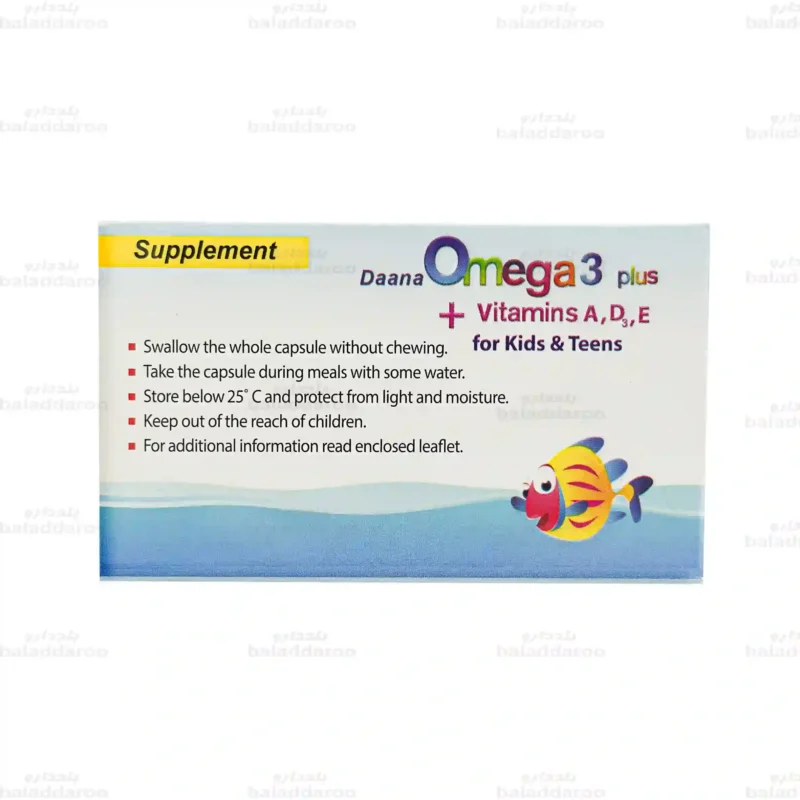 کپسول ژلاتینی امگا 3 پلاس دانا 3