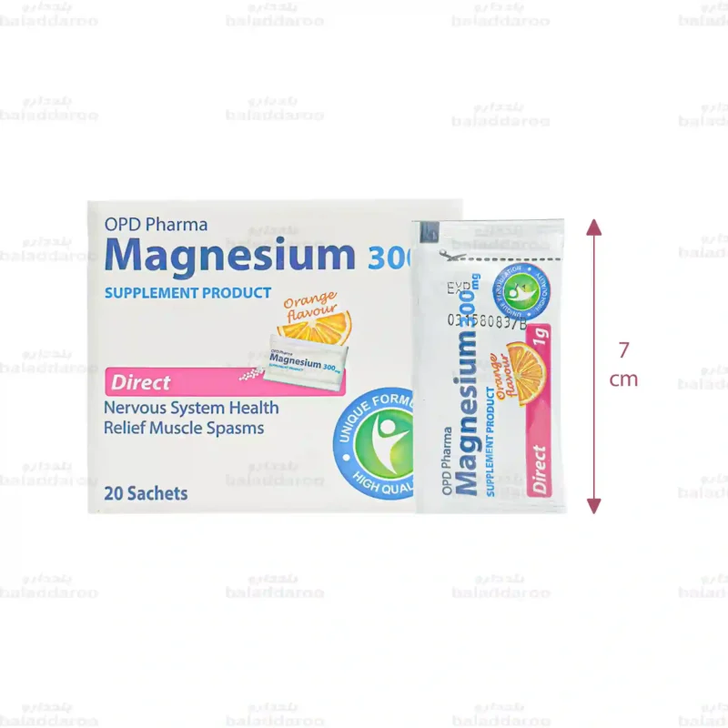 ساشه منیزیم 300 میلی گرم او پی دی فارما 1