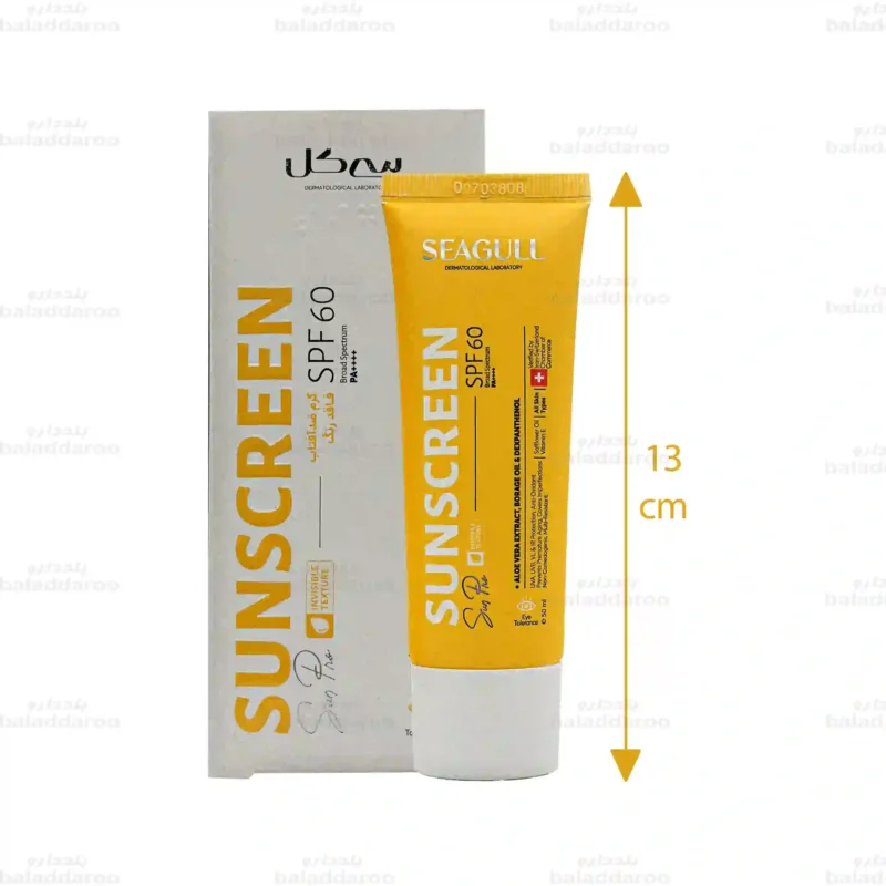 کرم ضد آفتاب سی گل SPF60 فاقد چربی 2