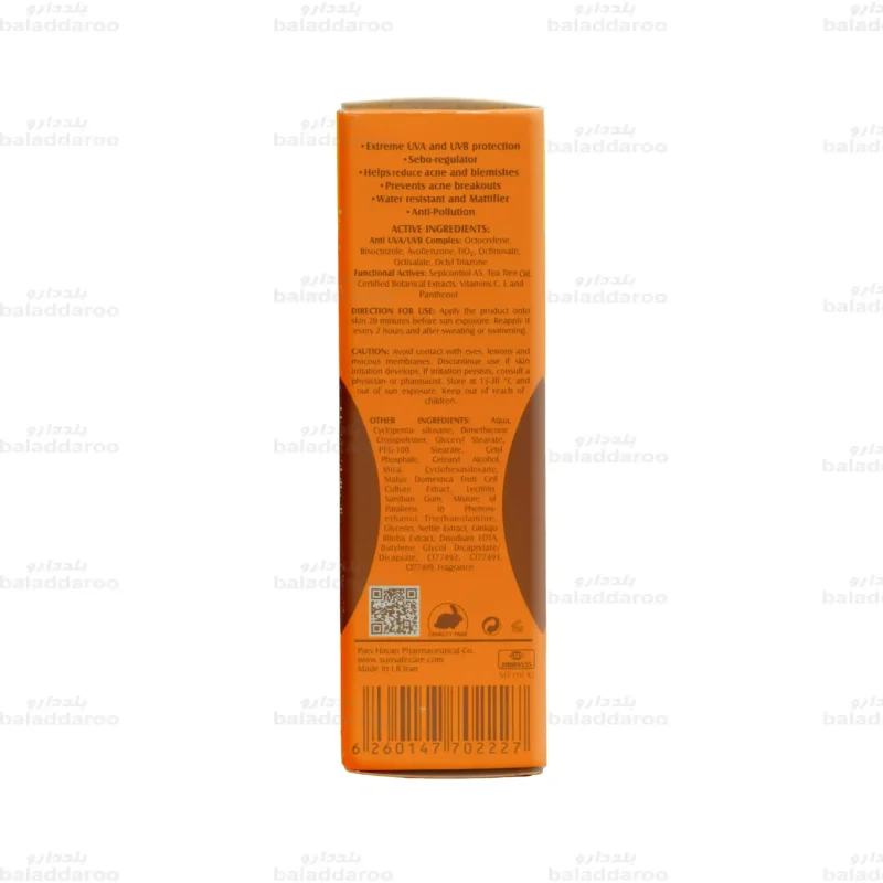 کرم ضد آفتاب SPF35 رنگی فاقد چربی سان سیف 1