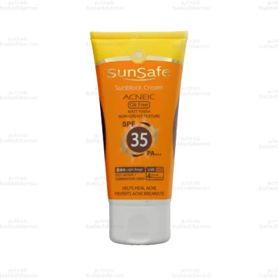 کرم ضد آفتاب SPF35 رنگی فاقد چربی سان سیف 2