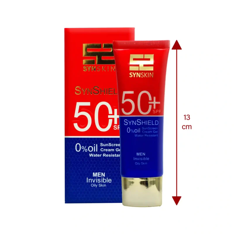 ژل کرم ضد آفتاب بی رنگ مردانه SPF50 ساین اسیکن 3