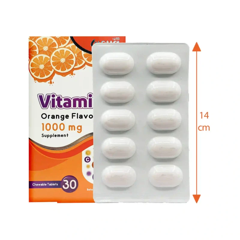قرص جویدنی ویتامین سی 1000 میلی گرم ویا پلاس 2