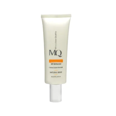 کرم ضد آفتاب رنگی ام کیو پوست نرمال بژ طبیعی 1