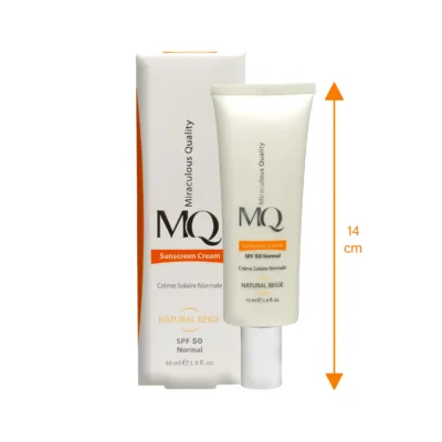 کرم ضد آفتاب رنگی ام کیو پوست نرمال بژ طبیعی 2