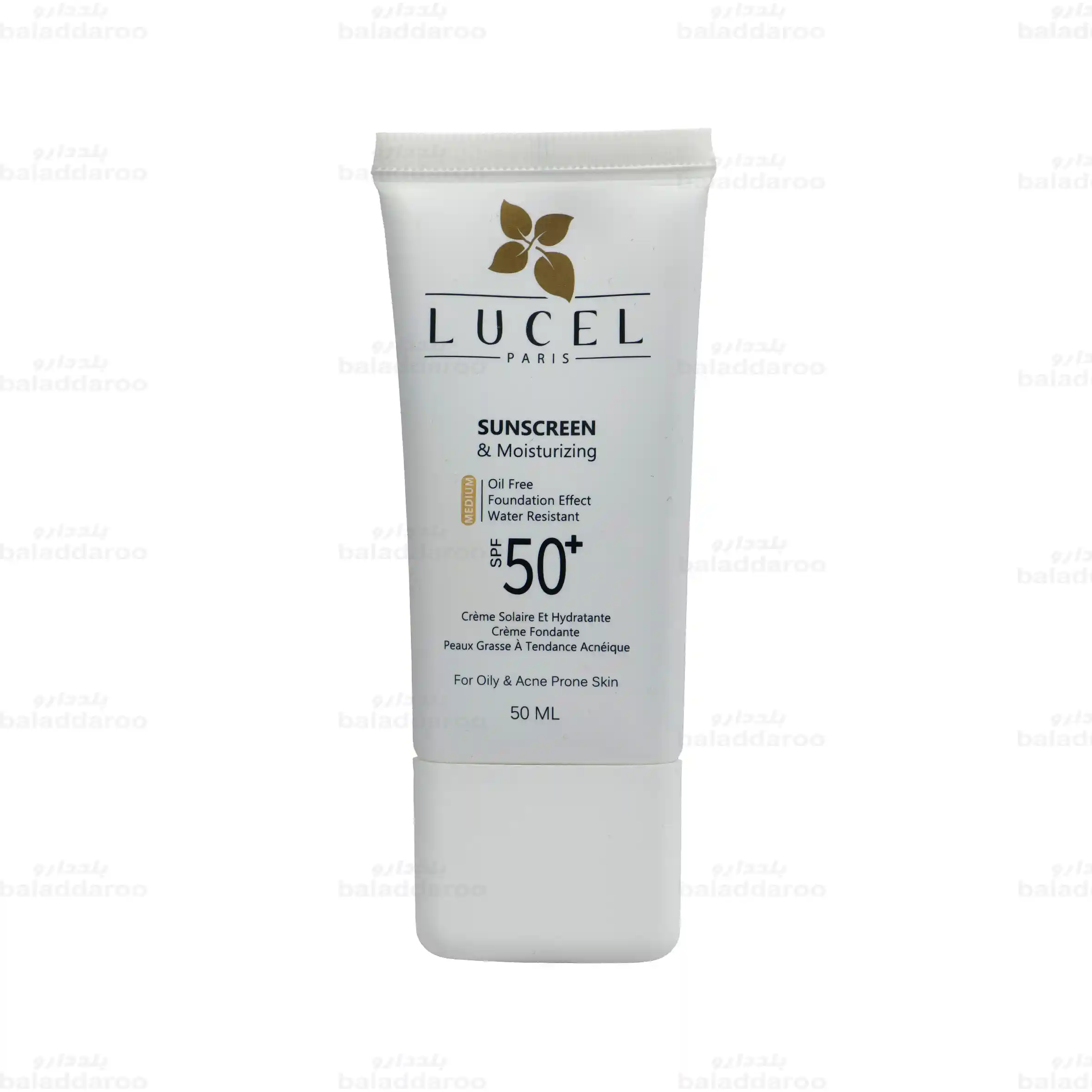 Lucel-Sunscreen-Tinted-Oily-Skin-Medium-1 کرم ضد آفتاب رنگی لوسل پوست چرب و مختلط مدیوم 1